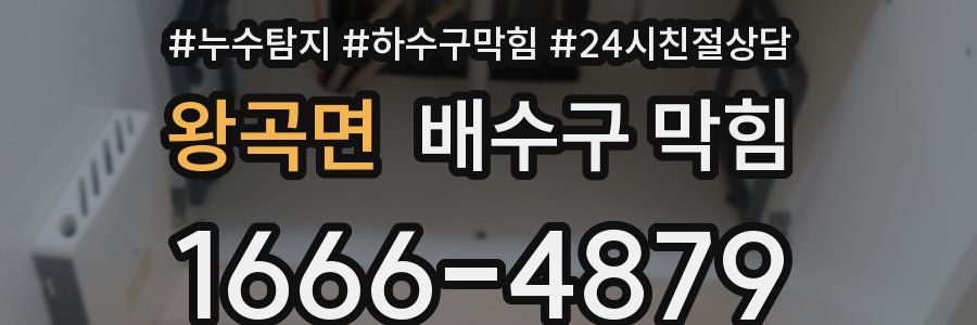 왕곡면 배수구 막힘
