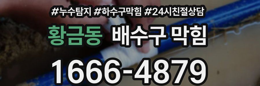 황금동 배수구 막힘