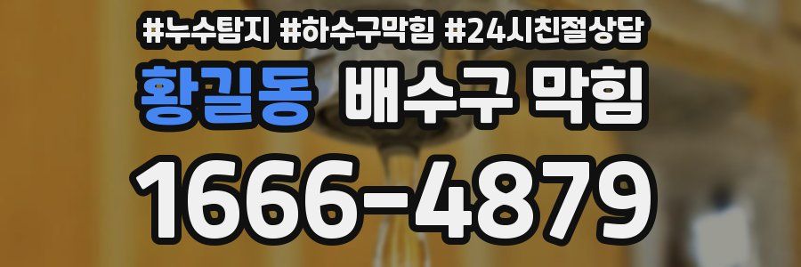 황길동 배수구 막힘