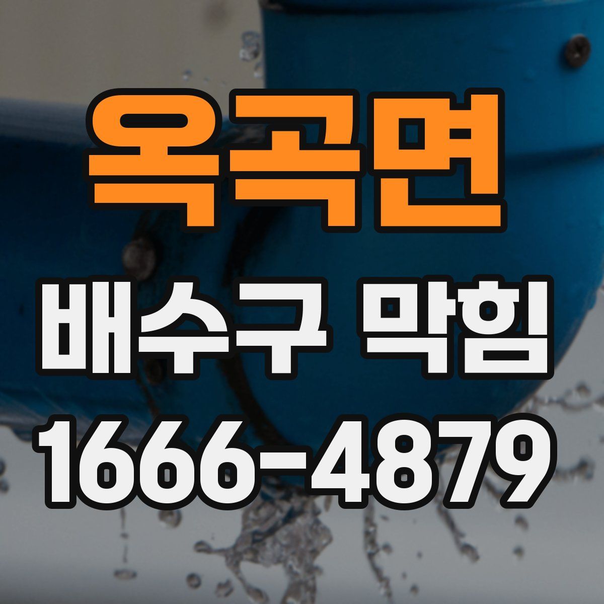 옥곡면 배수구 막힘