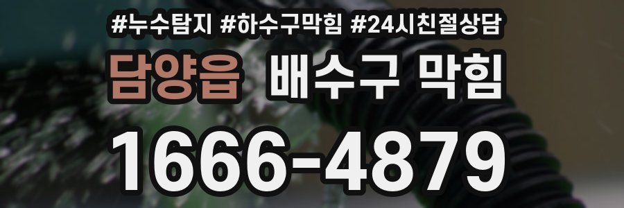 담양읍 배수구 막힘