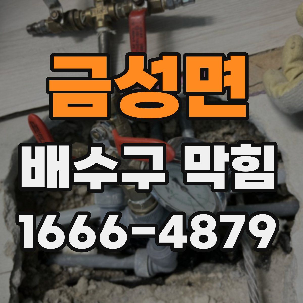 금성면 배수구 막힘