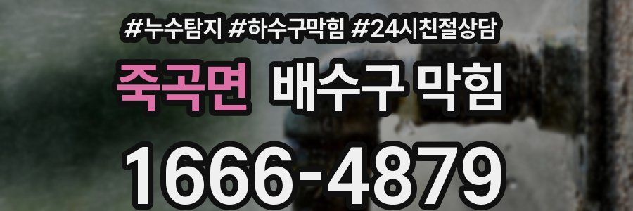 죽곡면 배수구 막힘