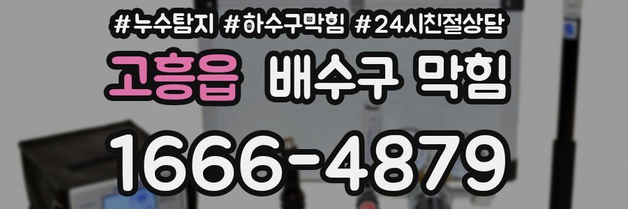고흥읍 배수구 막힘