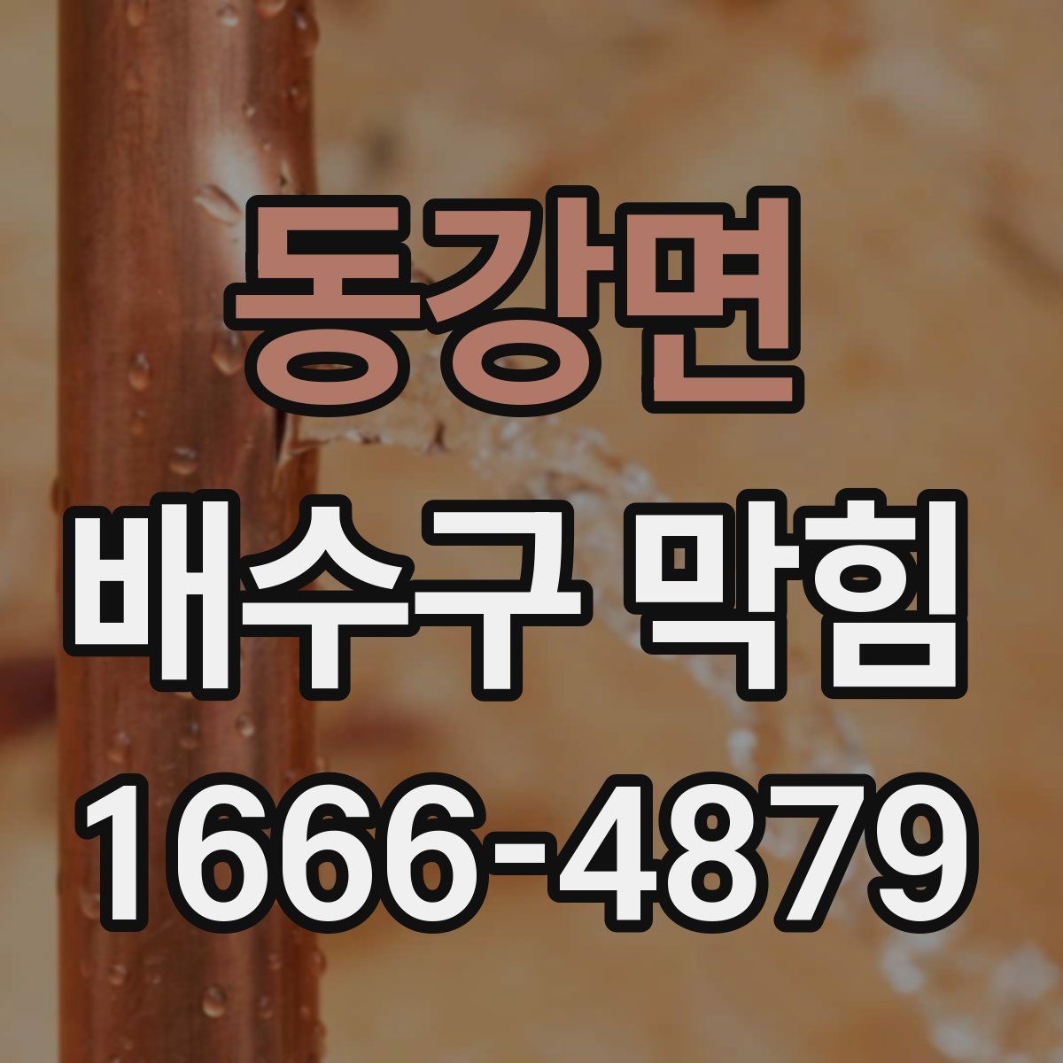 동강면 배수구 막힘