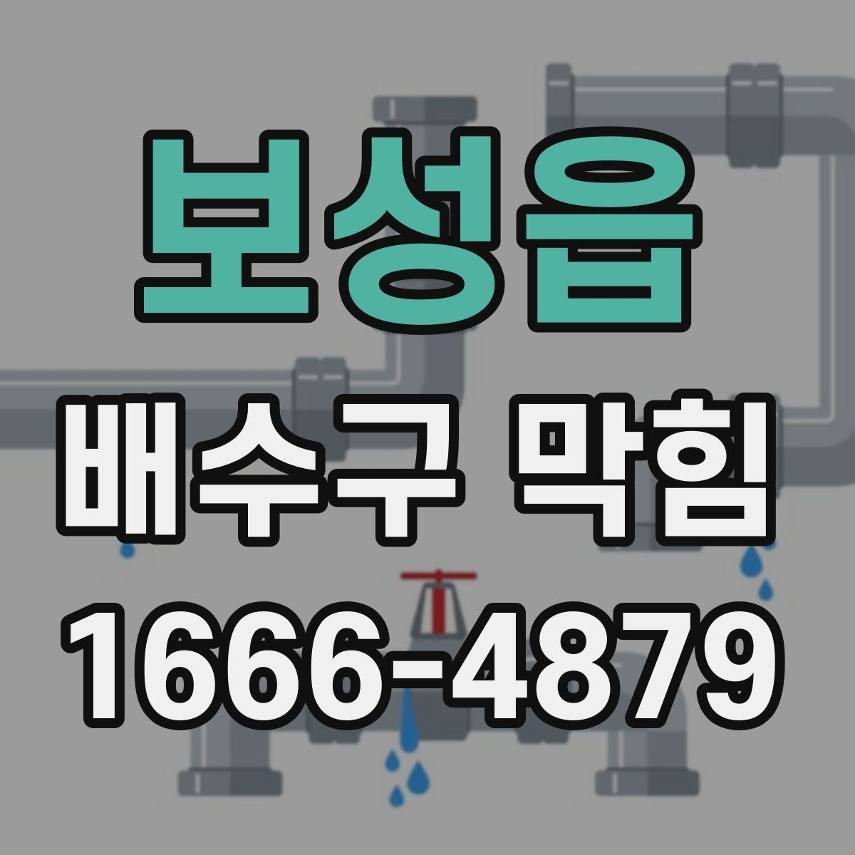 보성읍 배수구 막힘
