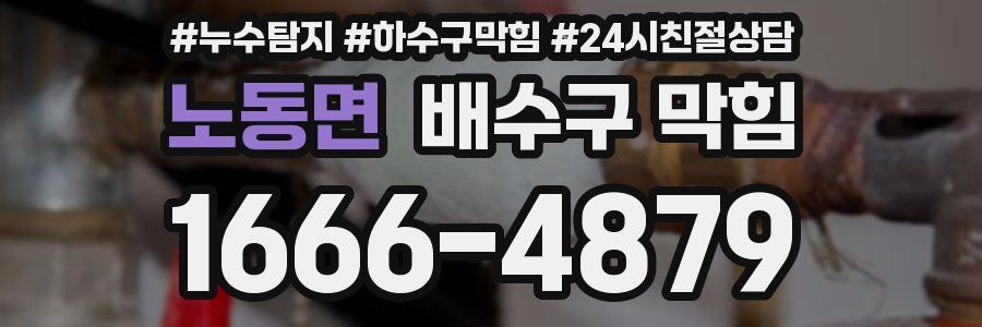노동면 배수구 막힘