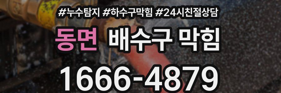 동면 배수구 막힘