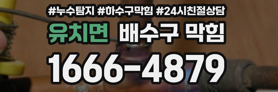 유치면 배수구 막힘