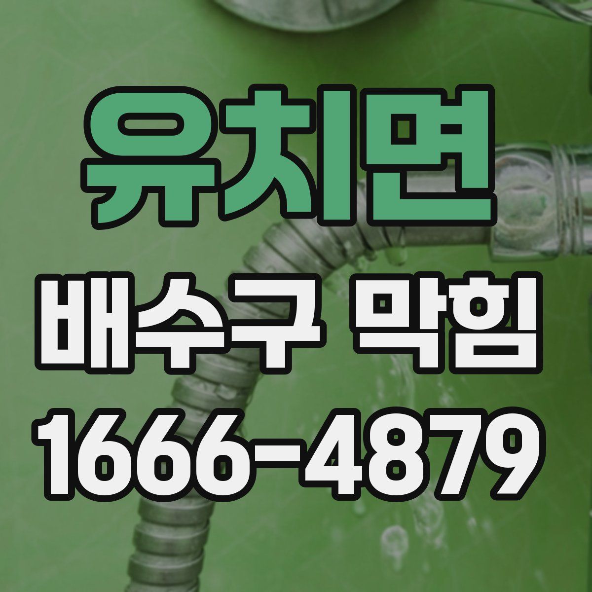 유치면 배수구 막힘