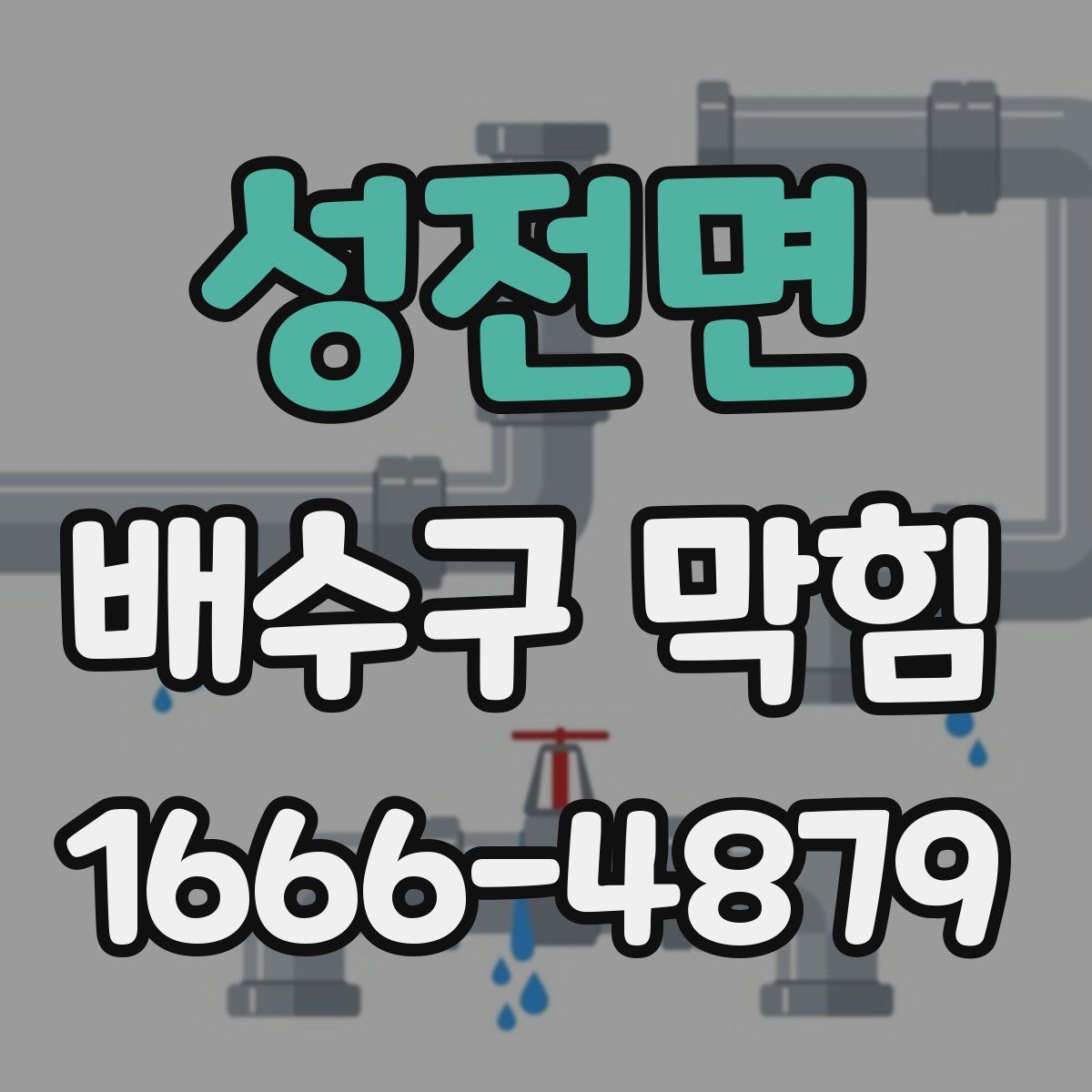 성전면 배수구 막힘