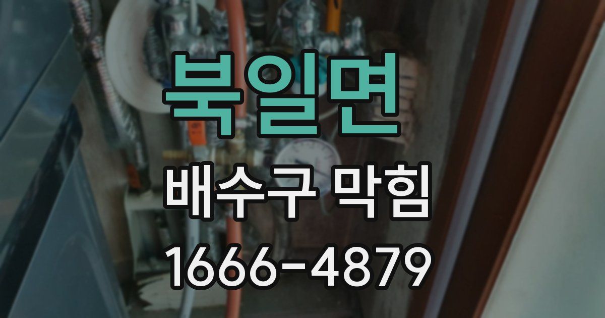 북일면 배수구 막힘
