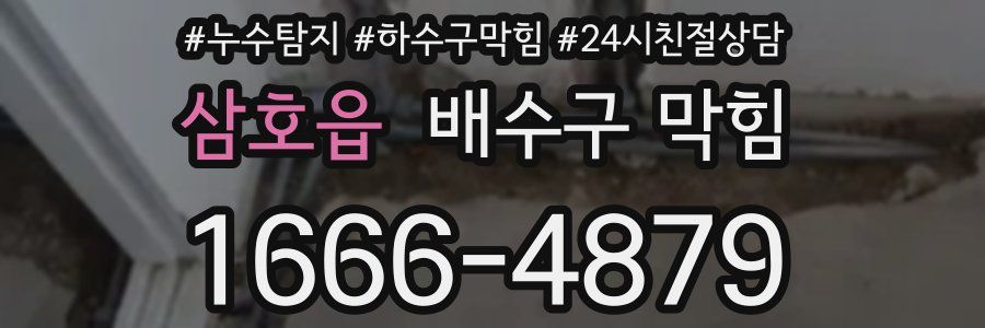 삼호읍 배수구 막힘