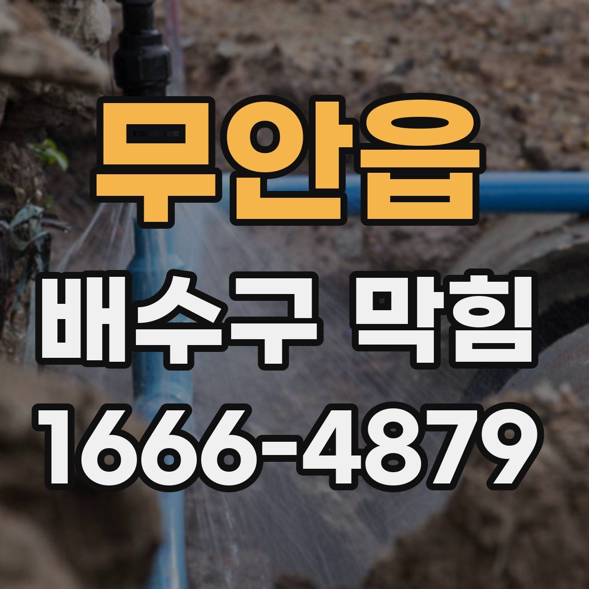 무안읍 배수구 막힘