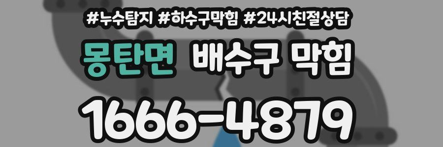 몽탄면 배수구 막힘