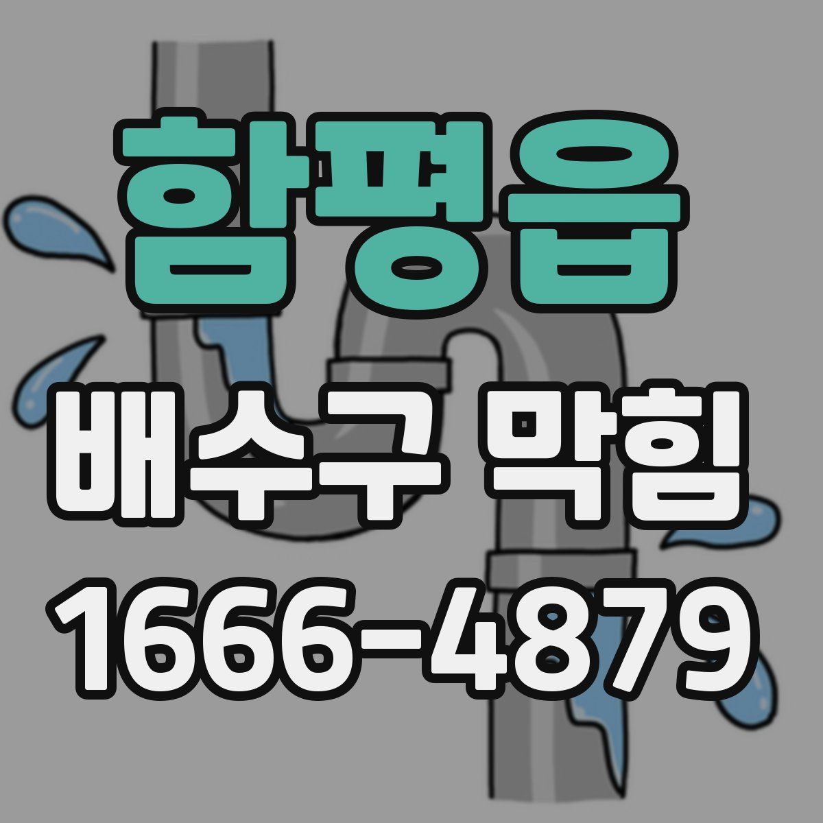 함평읍 배수구 막힘