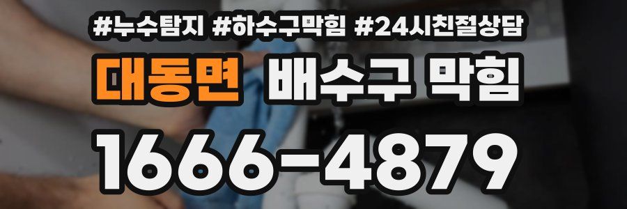대동면 배수구 막힘