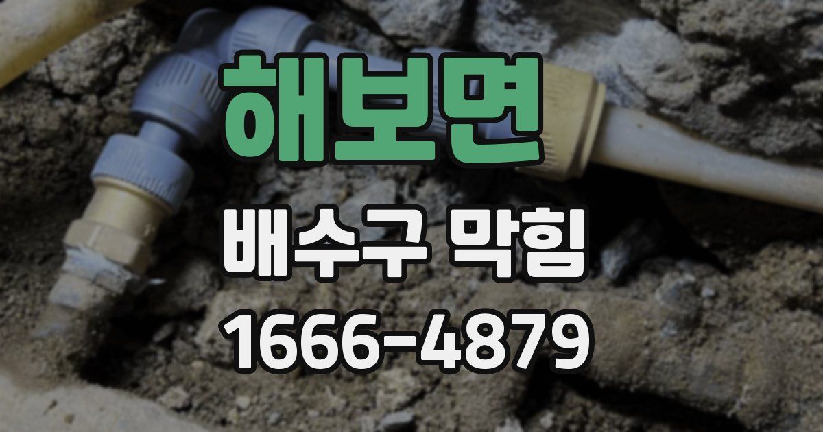해보면 배수구 막힘