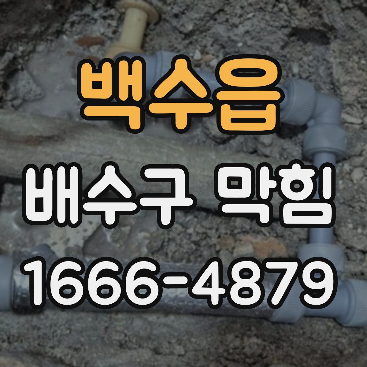 백수읍 배수구 막힘