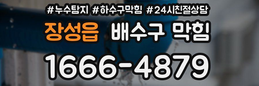 장성읍 배수구 막힘