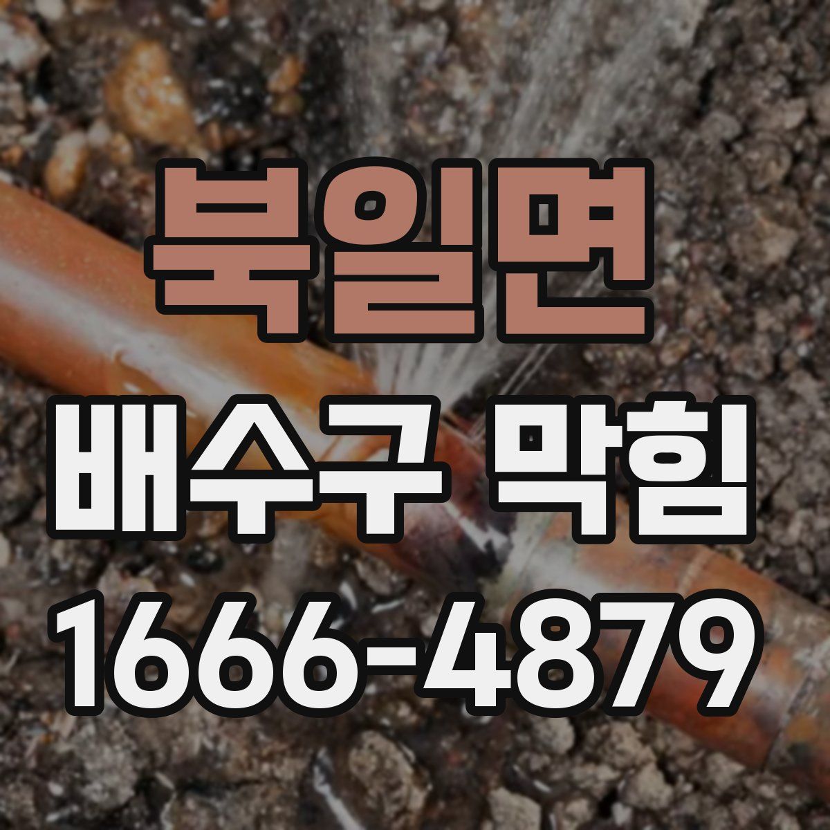 북일면 배수구 막힘