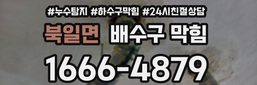 북일면 배수구 막힘