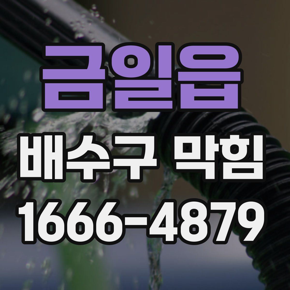금일읍 배수구 막힘