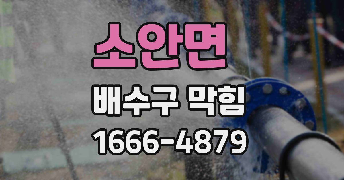 소안면 배수구 막힘