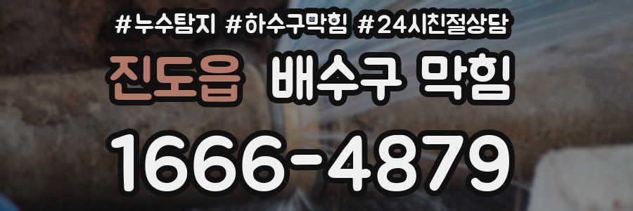 진도읍 배수구 막힘