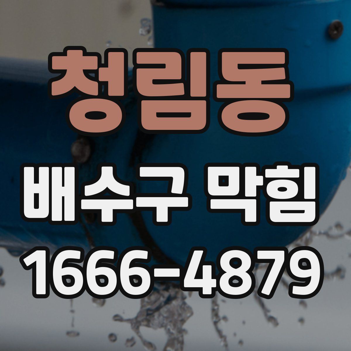 청림동 배수구 막힘