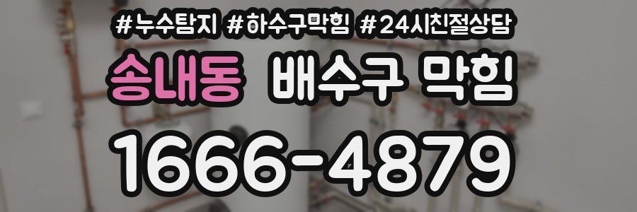 송내동 배수구 막힘