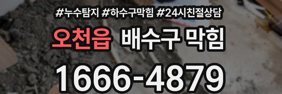 오천읍 배수구 막힘