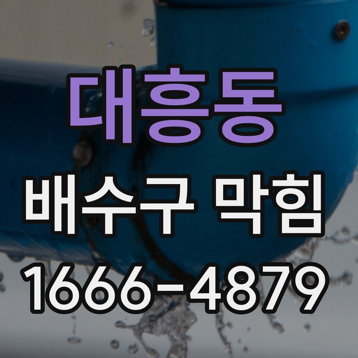 대흥동 배수구 막힘