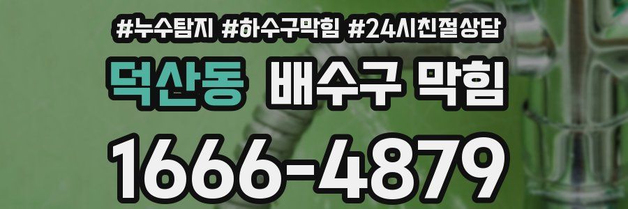덕산동 배수구 막힘