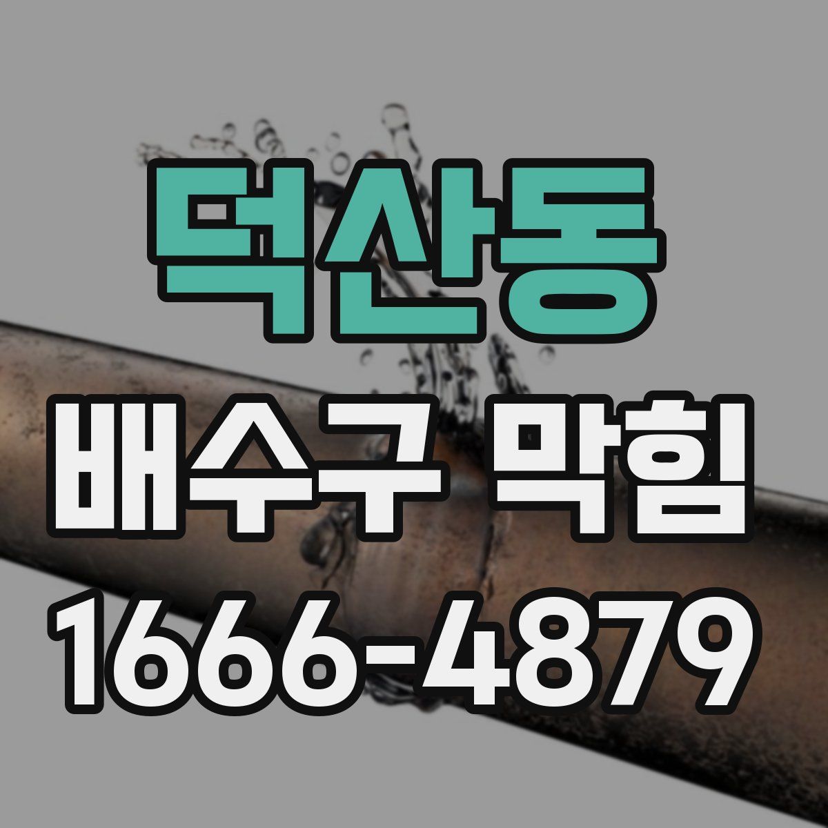 덕산동 배수구 막힘