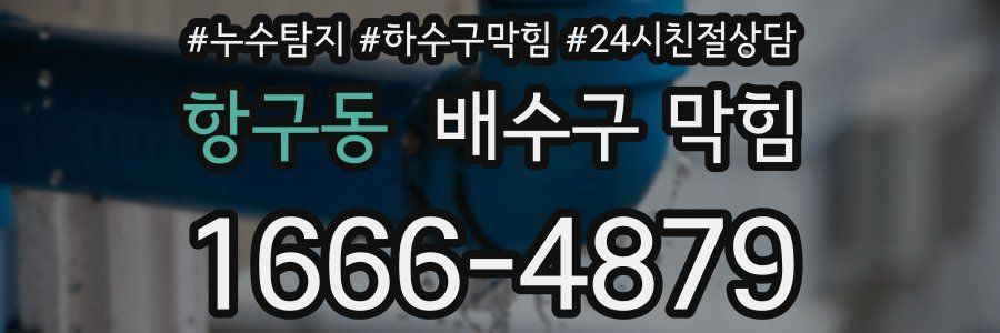 항구동 배수구 막힘