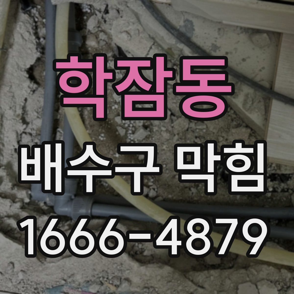 학잠동 배수구 막힘