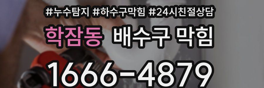 학잠동 배수구 막힘