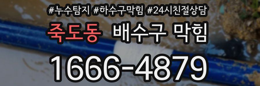 죽도동 배수구 막힘