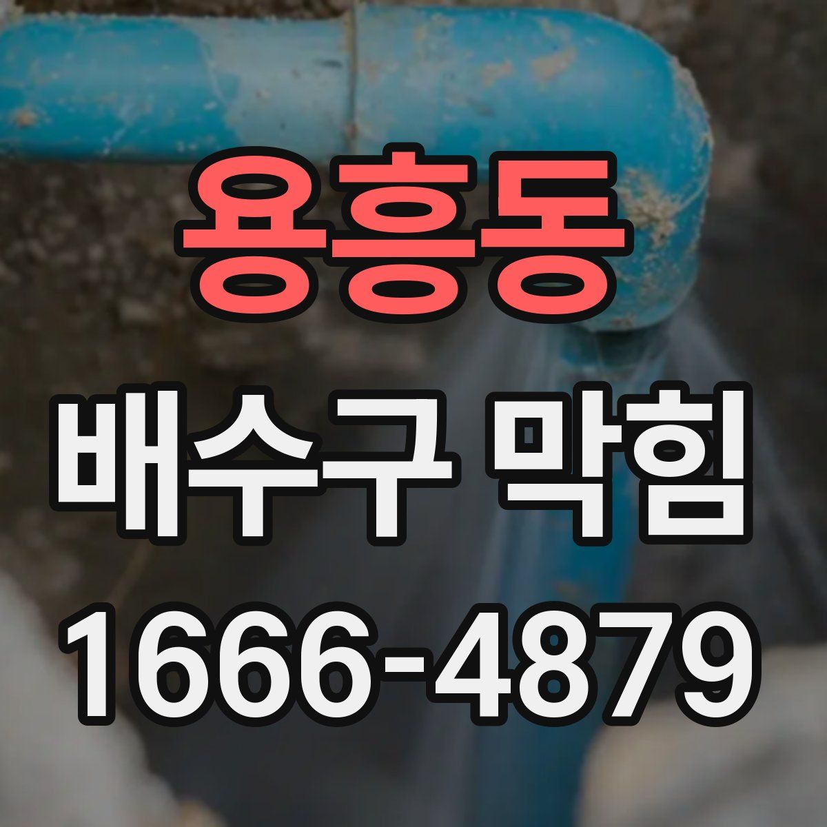 용흥동 배수구 막힘