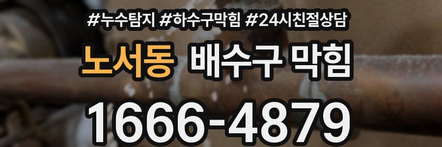 노서동 배수구 막힘