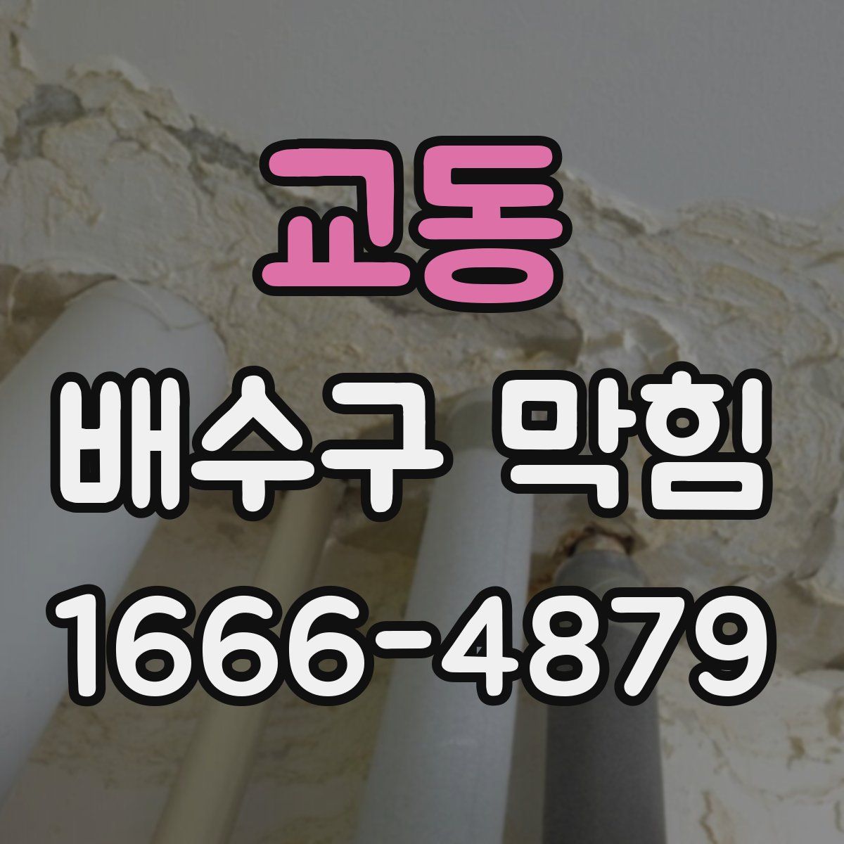 교동 배수구 막힘
