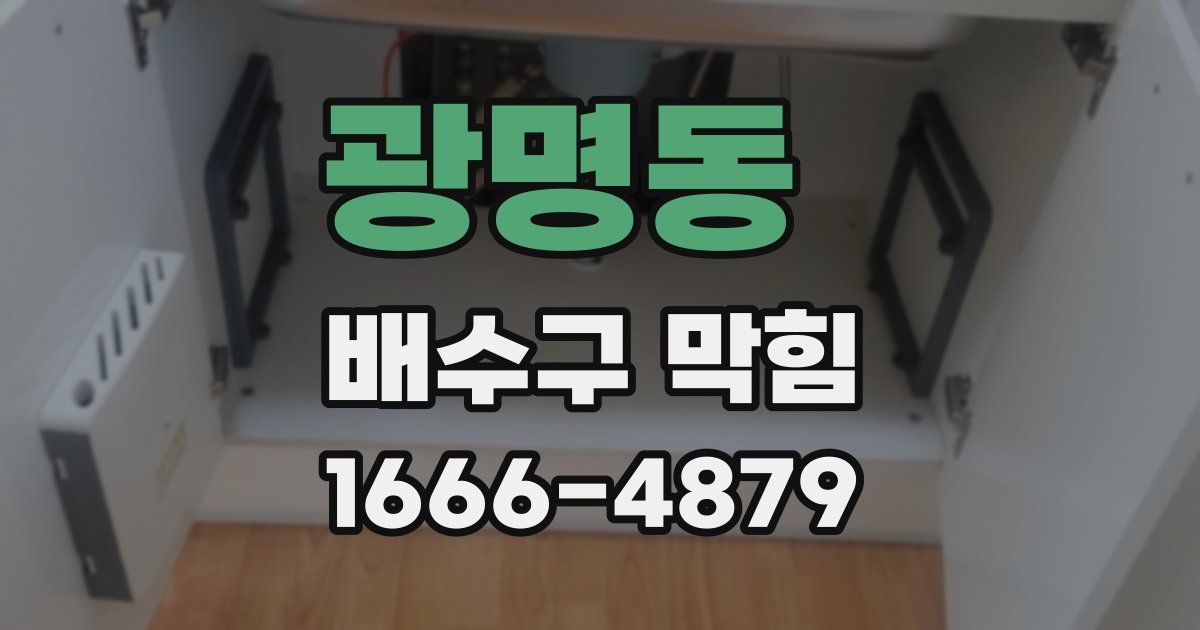 광명동 배수구 막힘