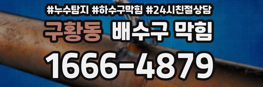 구황동 배수구 막힘