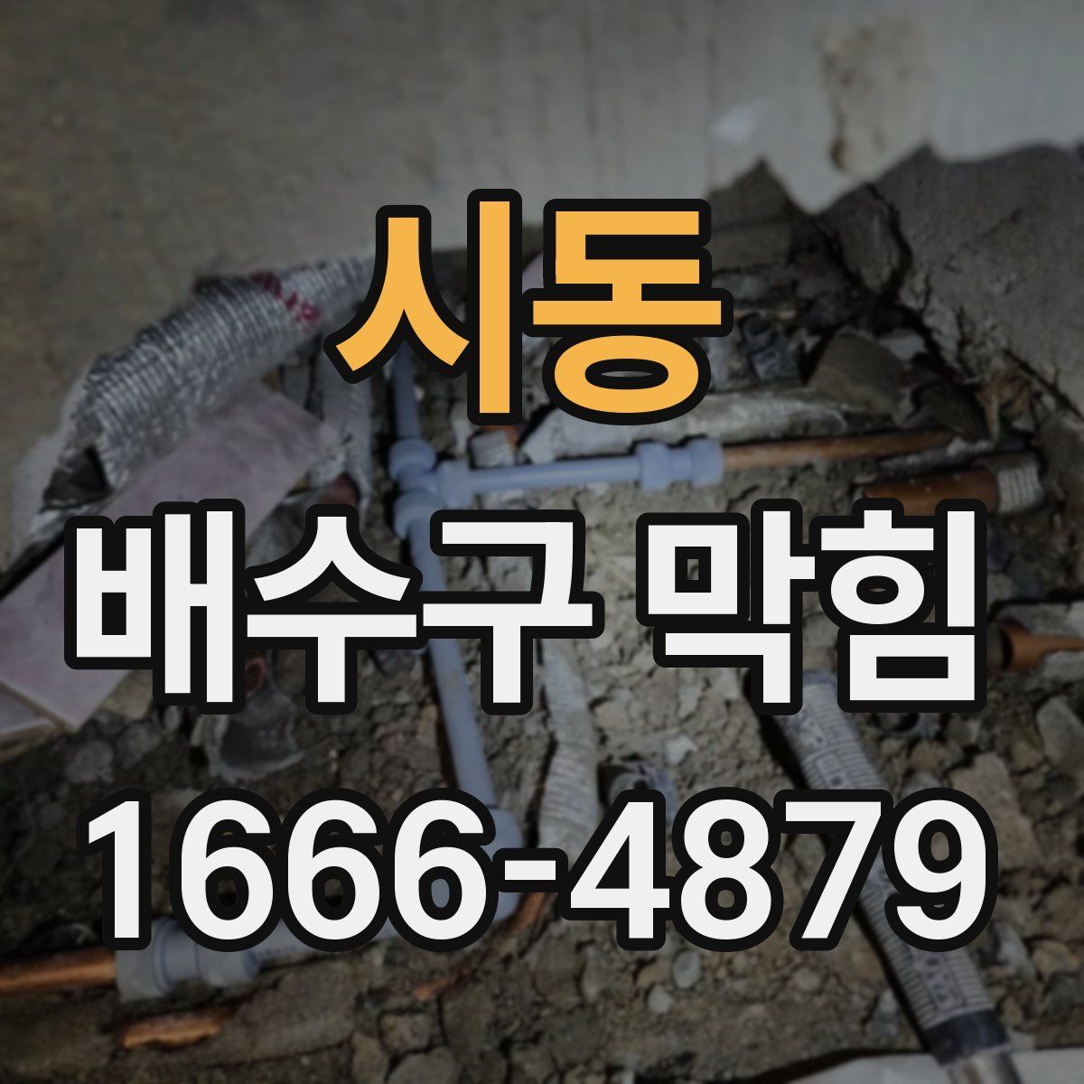 시동 배수구 막힘