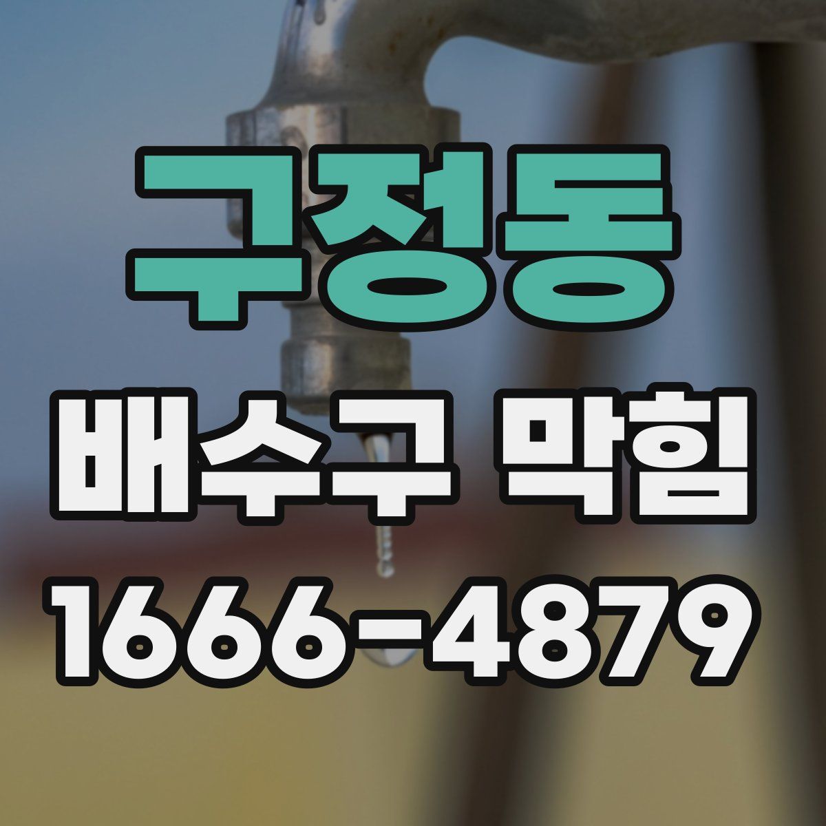 구정동 배수구 막힘