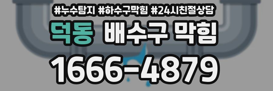 덕동 배수구 막힘