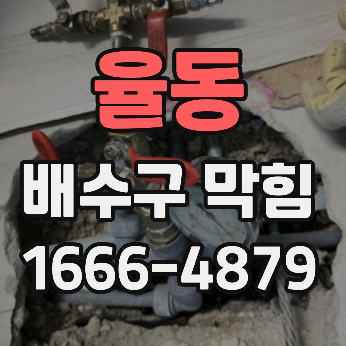 율동 배수구 막힘