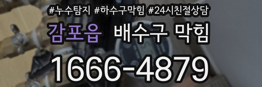 감포읍 배수구 막힘