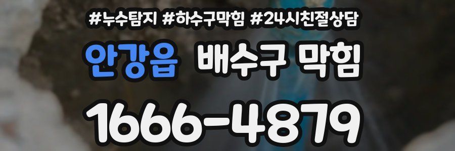 안강읍 배수구 막힘